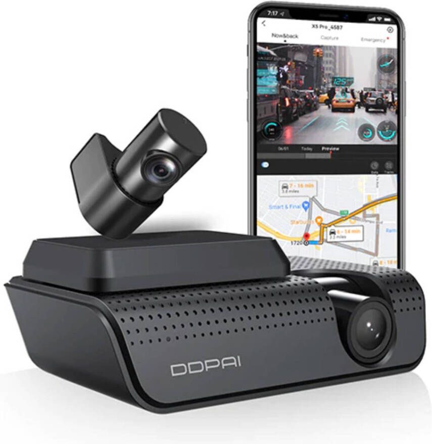 DDPai X5 Pro 4K 2CH Wifi GPS 32gb dashcam