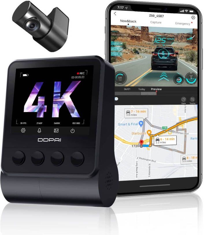 DDPai Z50 2CH 4K Wifi GPS dashcam