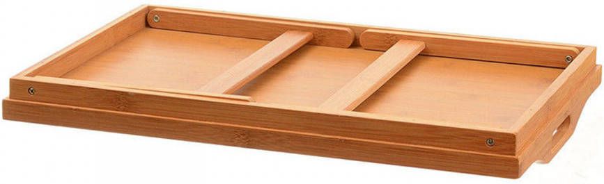 Decopatent Elegante Bamboe inklapbare bedtafel met dienblad Ook ideal voor