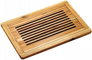 Decopatent Fsc Acacia Houten Broodsnijplank + Kruimelvanger Broodplank Hout Met