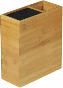 Decopatent FSC Bamboe houten Messenblok zonder messen Messenhouder met vak