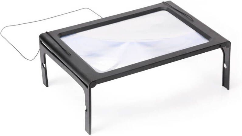 Decopatent Tafel Loep Vergrootglas met LED verlichting Loep 2.5x