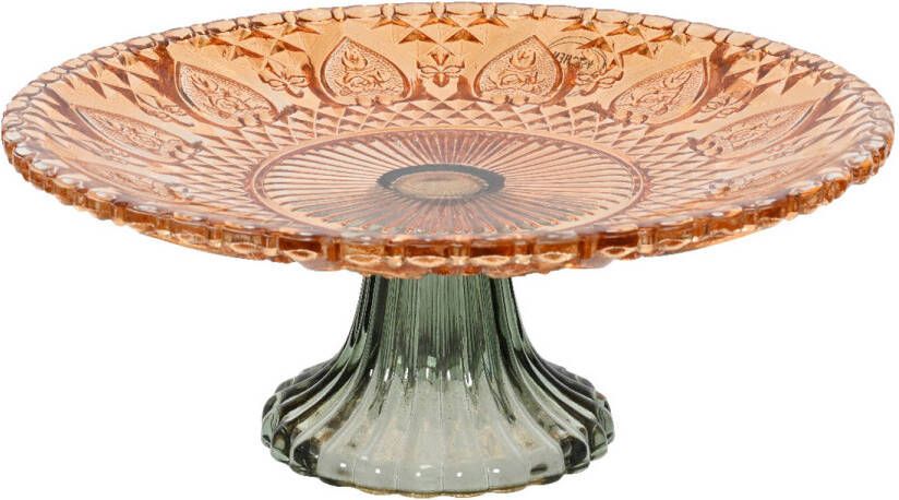 Decoris Etagère glas 2-kleurig dia25cm