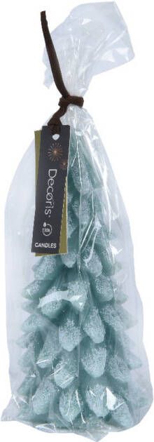 Decoris Kaars wax d8h16.5 cm groen kerst