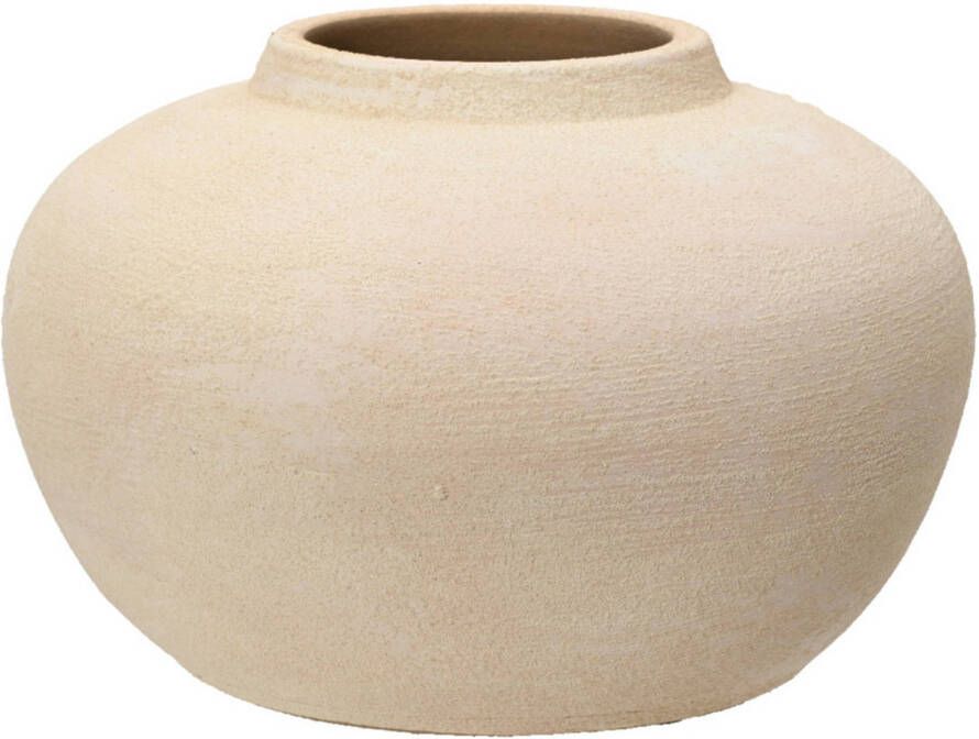 Decoris Vaas terracotta beige D23 x H14 vintage Vazen