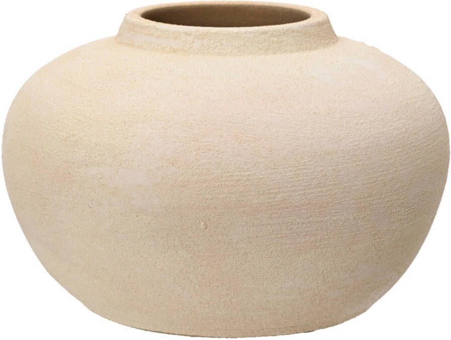 Decoris Vaas terracotta beige D28 x H16 vintage Vazen