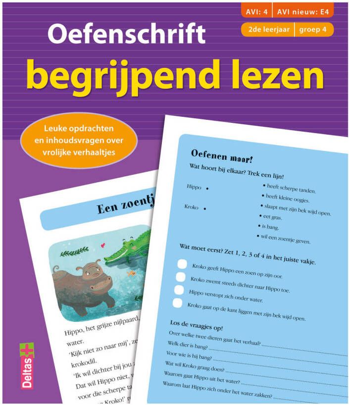 Deltas Oefenschrift begrijpend lezen (AVI:4 AVI nieuw:E4) (2de leerjaar groep 4)