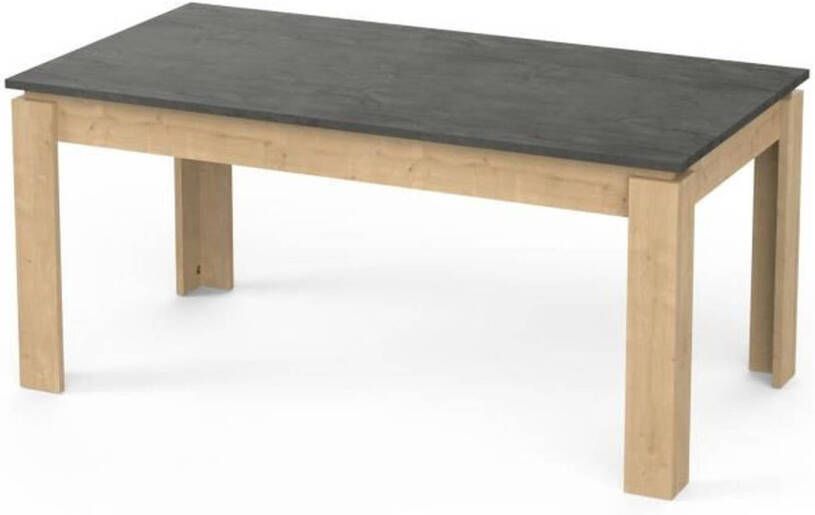 Demeyere AUSTIN enkele eettafel 6 personen Hamilton eik en Sidewalk decor L179 x D 90 x H 77 cm