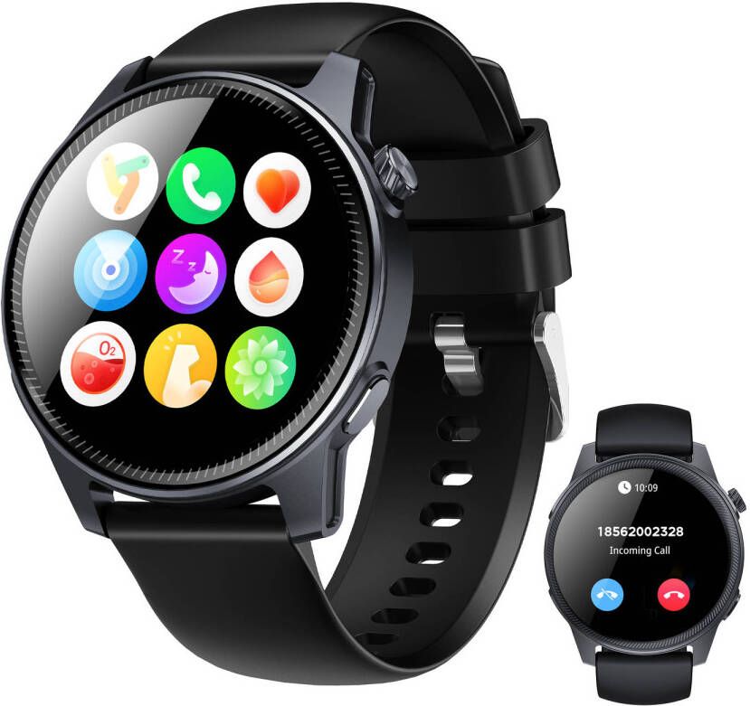 Denver Smartwatch Android & iOS Volledige Belfunctie Amoled Display Sporthorloge Hartslagmeter SWC392B