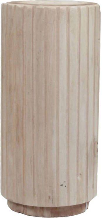 Dijk Natural Collections DKNC Bijzettafel Fabian Paulownia hout 28x28x58cm Beige