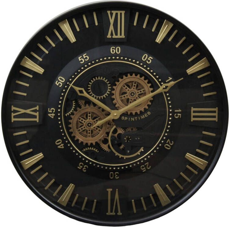 Dijk Natural Collections DKNC Clock metal 60x8x60cm Zwart