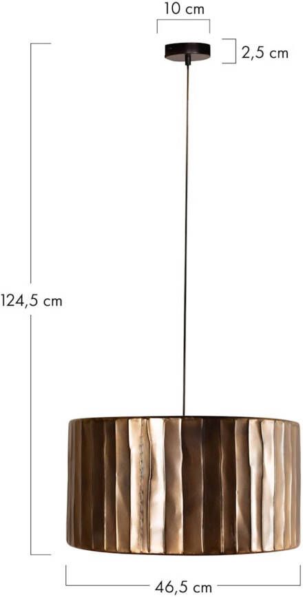 Dijk Natural Collections DKNC- Hanglamp Aurelia Metaal 46.5x46.5x24.5cm Brons