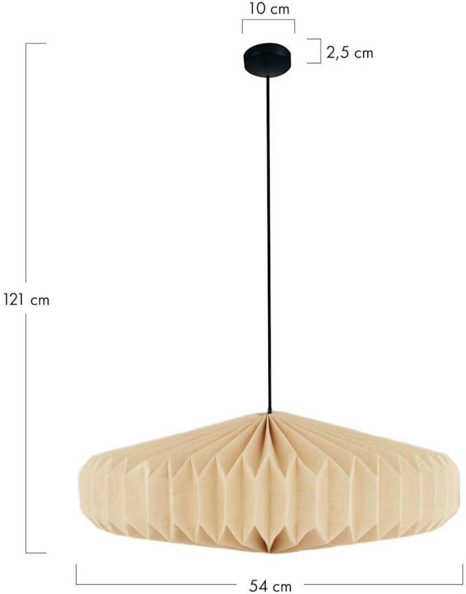 Dijk Natural Collections DKNC Hanglamp Easton 54x54x21cm Wit