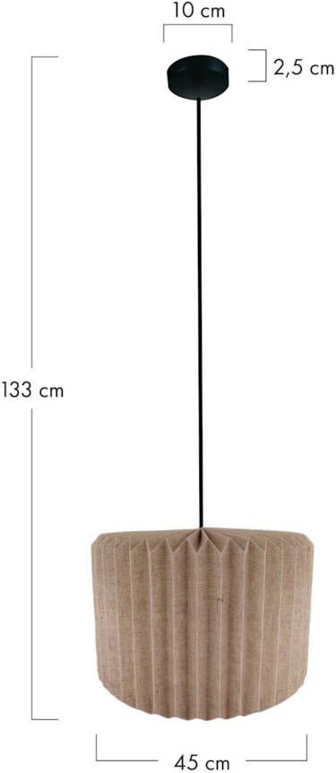 Dijk Natural Collections DKNC Hanglamp Evansville 45x45x33cm Natuurlijk