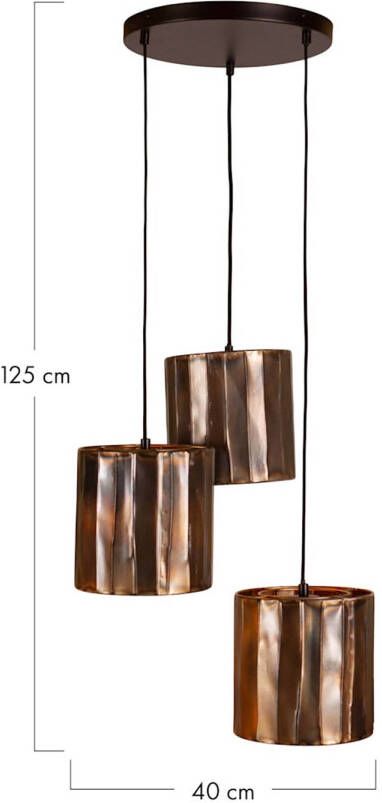 Dijk Natural Collections DKNC Hanglamp James Metaal 40x40x125cm Brons