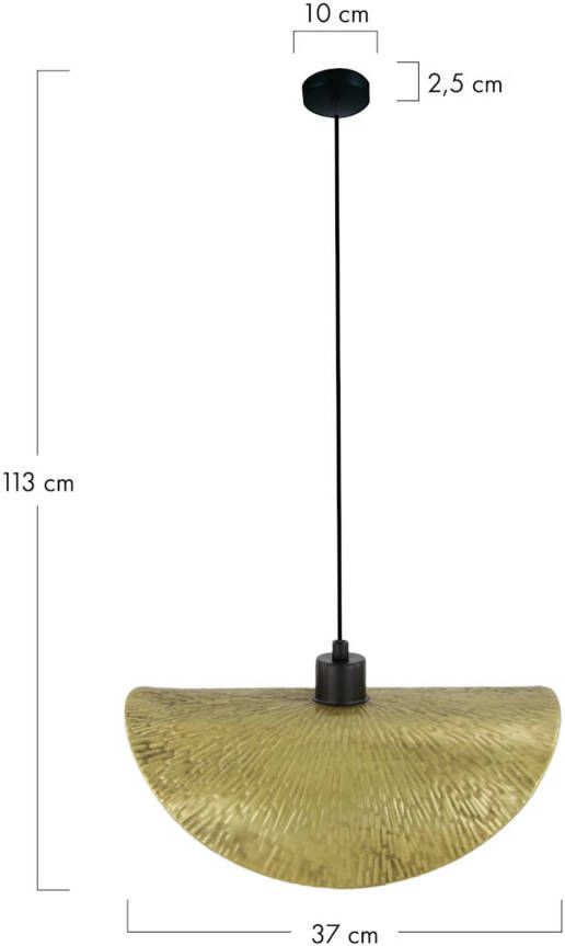 Dijk Natural Collections DKNC Hanglamp metaal 37x18x13cm Goud