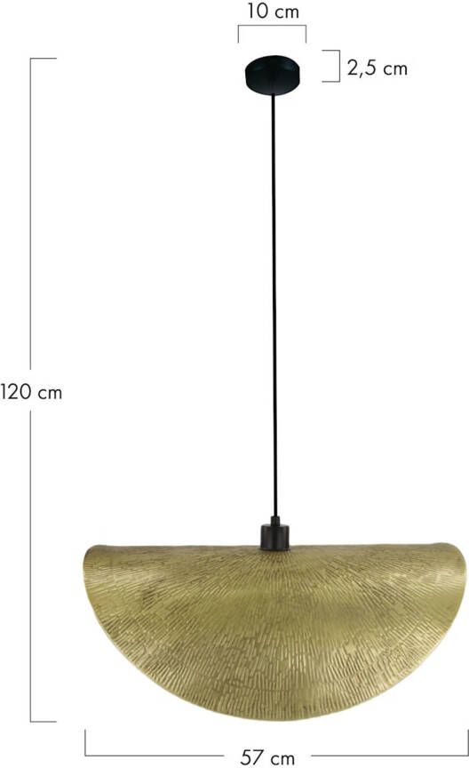 Dijk Natural Collections DKNC Hanglamp Cosmo Metaal 57x32x20cm Goud