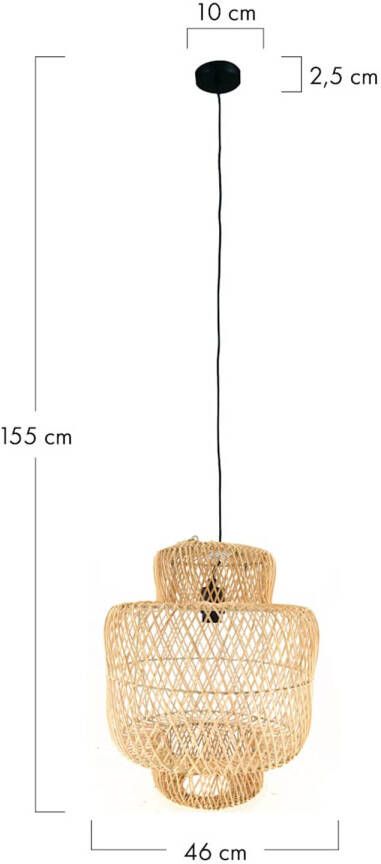 Dijk Natural Collections DKNC Hanglamp rotan 46x46x55cm Natuurlijk