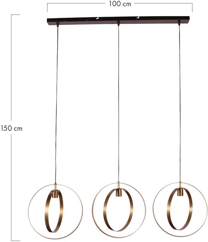 Dijk Natural Collections DKNC Hanglamp Zachary Metaal 100x8x150cm Goud