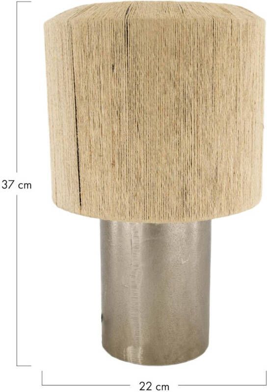 Dijk Natural Collections DKNC Table lamp jute 22x22x37cm Natuurlijk