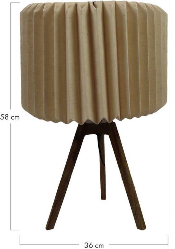 Dijk Natural Collections DKNC Tafellamp El Monte 36x36x58cm Wit