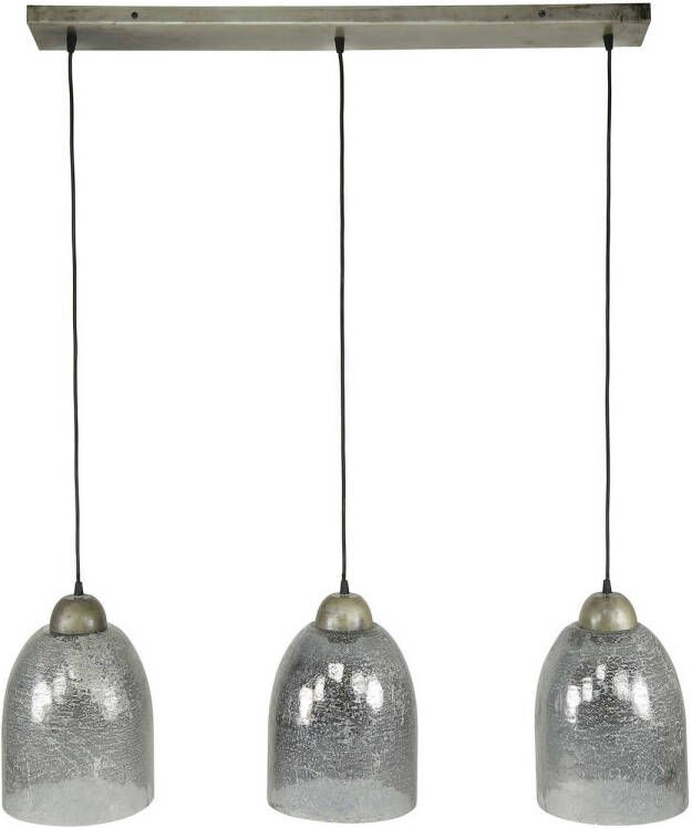 Dimehouse Hanglamp Bellamy 3-lichts oud zilver