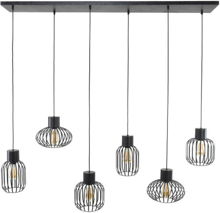 Dimehouse Hanglamp industrieel Luise metaal 6-lichts