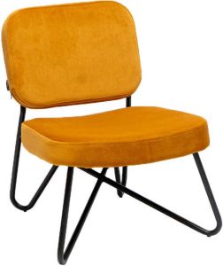 Dimehouse Velvet Fauteuil Jasmijn Oker Geel
