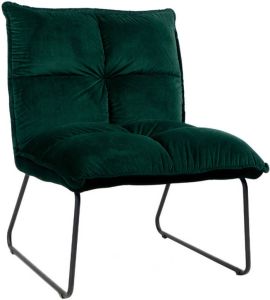 Dimehouse Velvet Fauteuil Maud Donkergroen