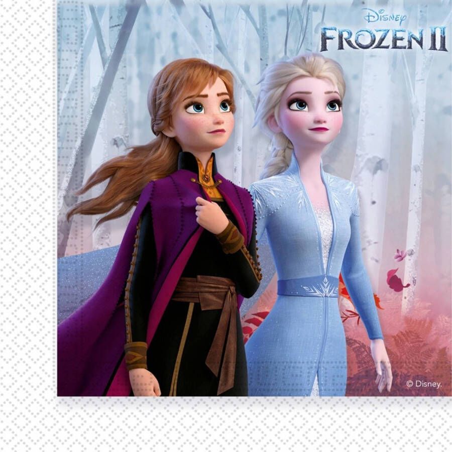 Disney 20x Frozen 2 feest servetten 33 x 33 cm kinderverjaardag Feestservetten