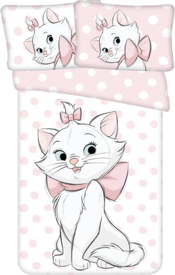 Disney Aristocat BABY Dekbedovertrek Dots 135 x 100 + 40 x 60 cm Katoen