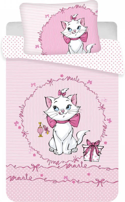 Disney Aristocats Baby Dekbedovertrek Marie 100 x 135 cm + 40 x 60 cm Katoen