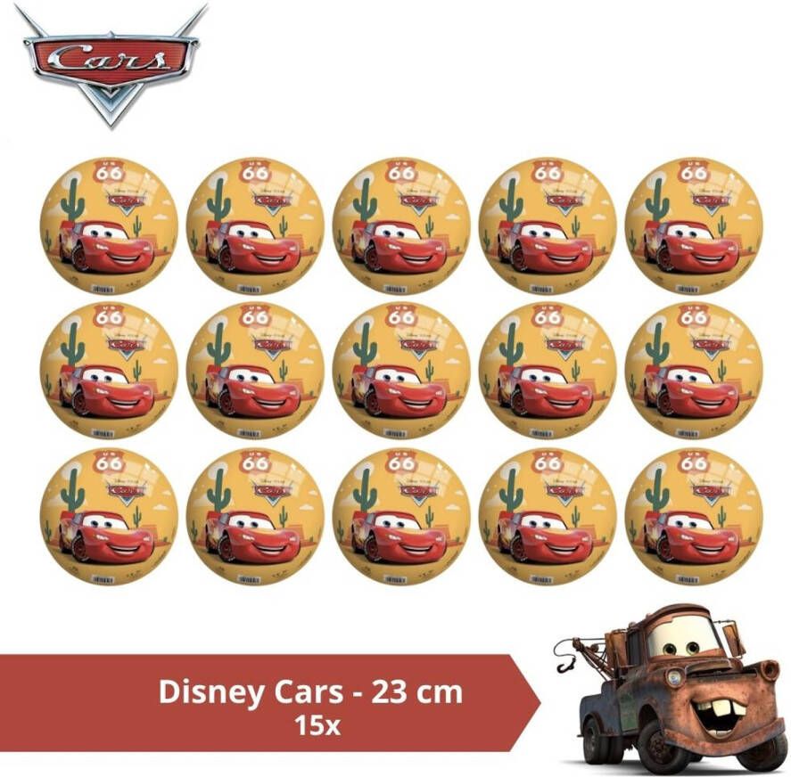 Disney Bal Voordeelverpakking Cars 23 cm 15 stuks