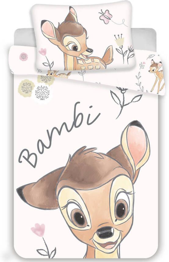 Disney Bambi BABY dekbedovertrek 135 x 100 cm 40 x 60 cm Katoen