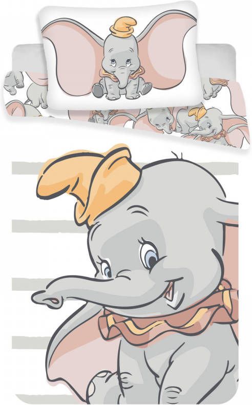 Disney Dumbo Baby Dekbedovertrek Little One 100 x 135 cm + 40 x 60 cm Katoen