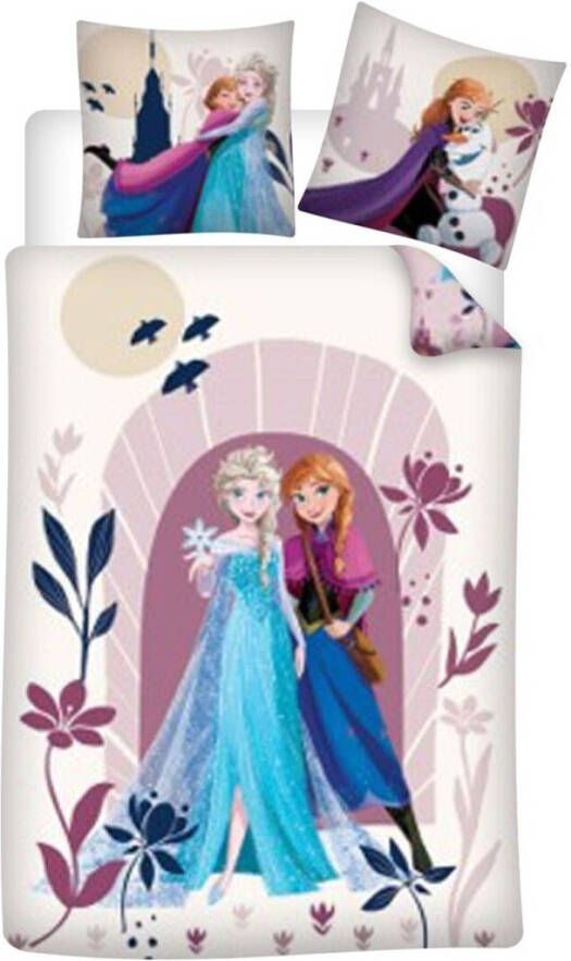 Disney Frozen Dekbedovertrek Sister Love Eenpersoons 140 x 200 cm Polycotton