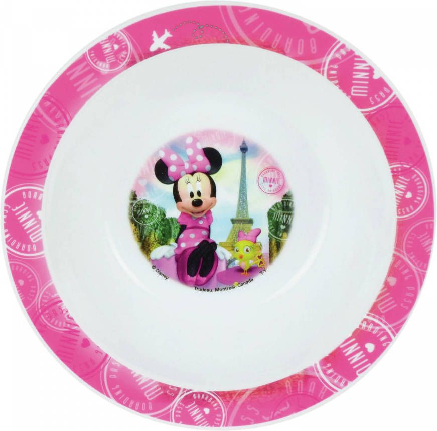 Disney Kunststof ontbijtbordje diep Minnie Mouse 16 cm Kinderservies