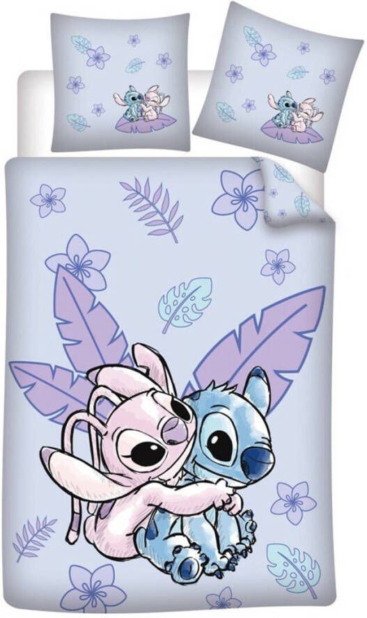 Disney Lilo & Stitch Dekbedovertrek Angel Eenpersoons 140 x 200 65 x 65 cm Katoen