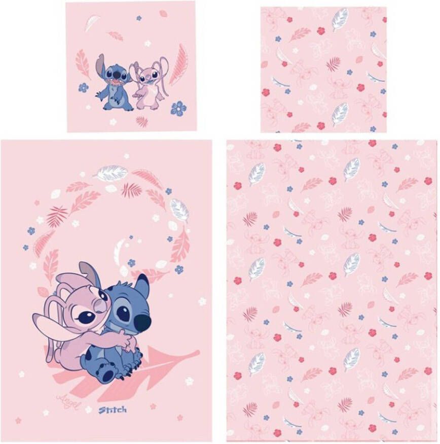 Disney Lilo & Stitch Dekbedovertrek BFF Eenpersoons 140 x 200 cm Katoen Flanel