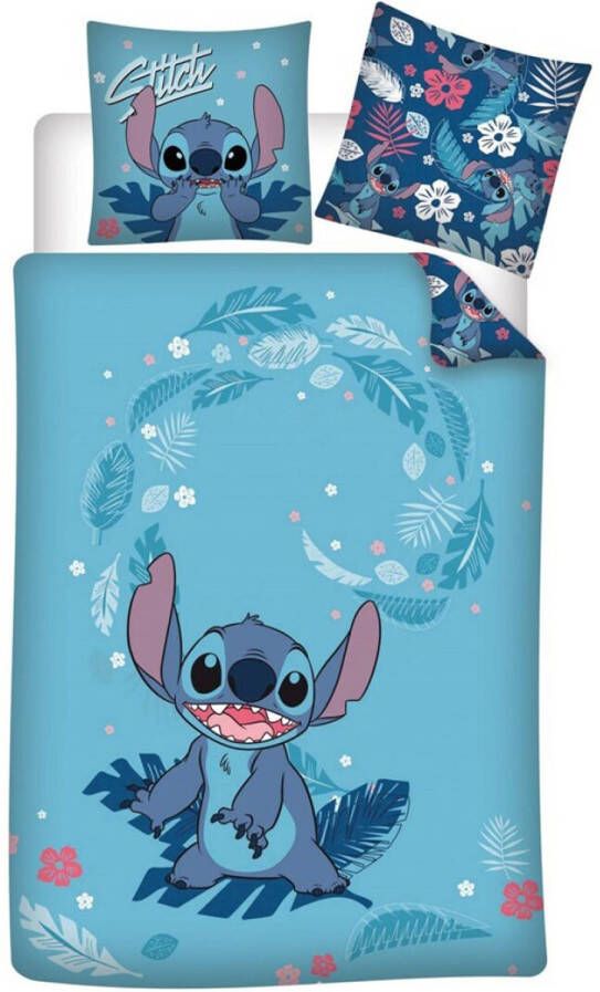 Disney Lilo & Stitch Dekbedovertrek Blue Wonder Eenpersoons 140 x 200 cm Katoen Flanel