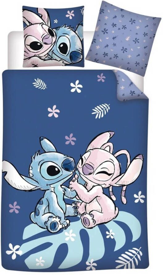 Disney Lilo & Stitch Dekbedovertrek Cozy Eenpersoons 140 x 200 cm Polykatoen