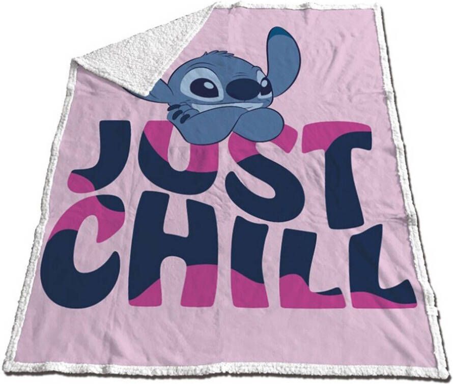 Disney Lilo & Stitch Fleeceplaid Just Chill 120 x 150 cm Sherpa Fleece