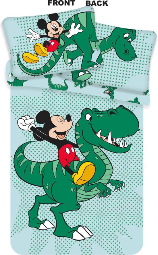 Disney Mickey Mouse Baby Dekbedovertrek Dino 100x135 + 40 60cm katoen