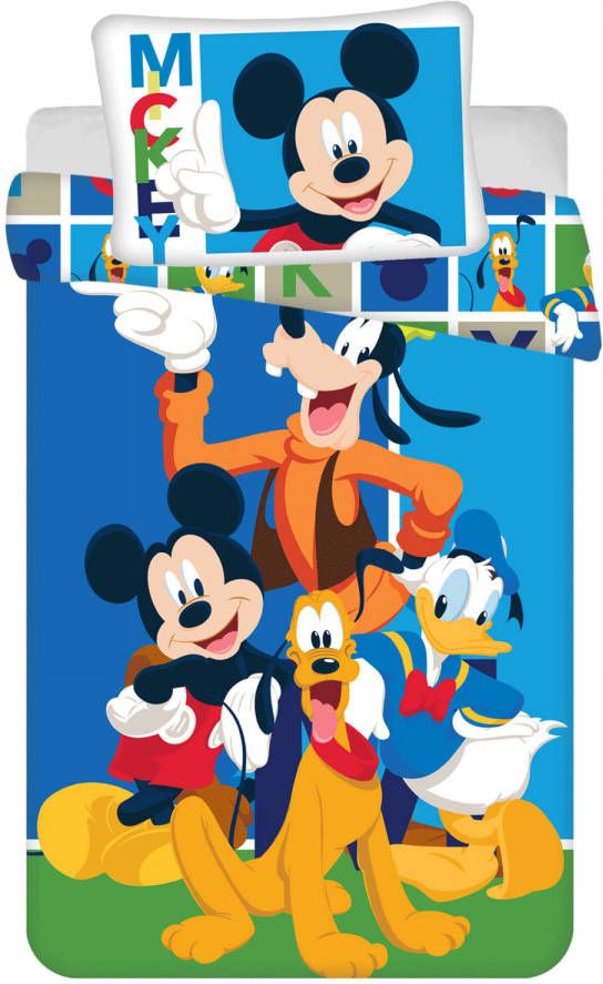 Disney Mickey Mouse BABY Dekbedovertrek Funny 100 x 135 cm Katoen