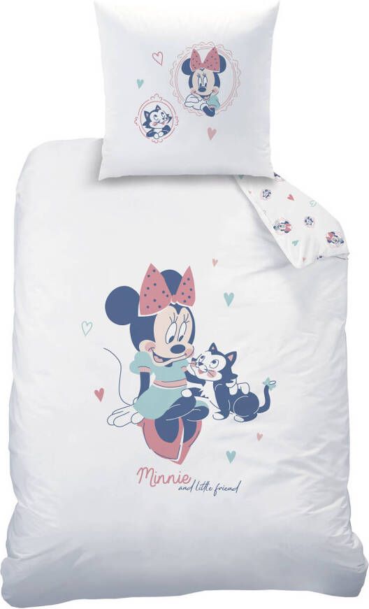 Disney Minnie Mouse Dekbedovertrek Little Friend 140 x 200 cm + 63 x 63 cm Katoen