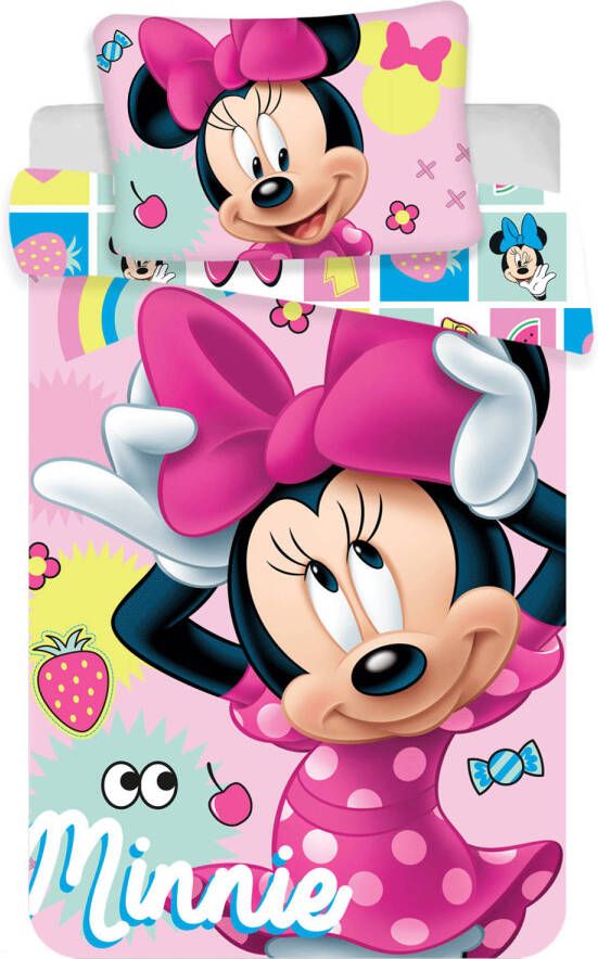 Disney Minnie Mouse Baby dekbedovertrek Sweet 100 x 135 cm + 1 kussensloop 60 x 40 cm 100% Katoen