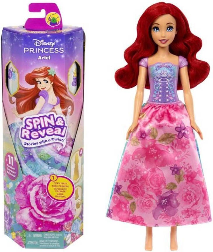 Disney Princess Mattel- es Spin & Reveal-Ariel-pop met 11 verrassingen HTV88