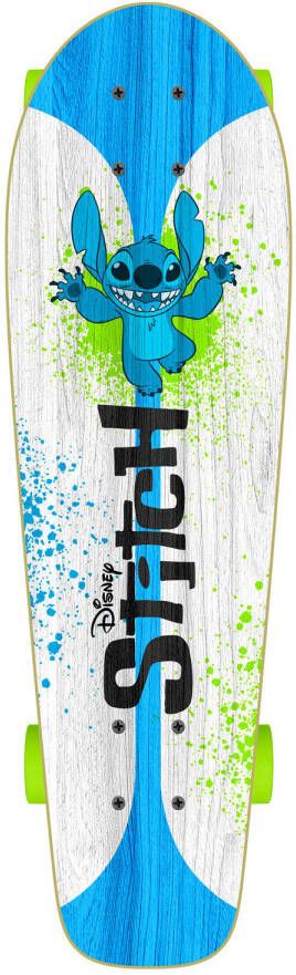 Disney Stitch Skateboard 70 x 20 cm Junior Wit Blauw Groen