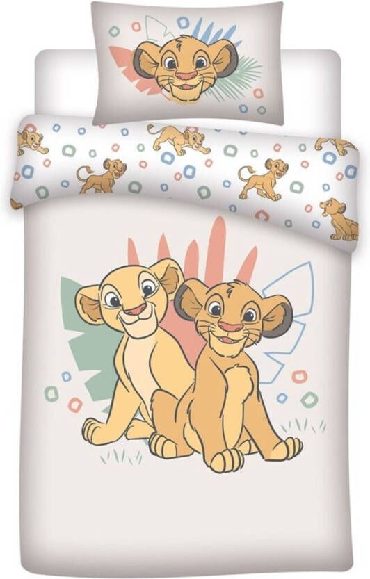 Disney The Lion King Baby Dekbedovertrek Nala & Simba 140 x 100 cm + 40 x 60 cm Katoen