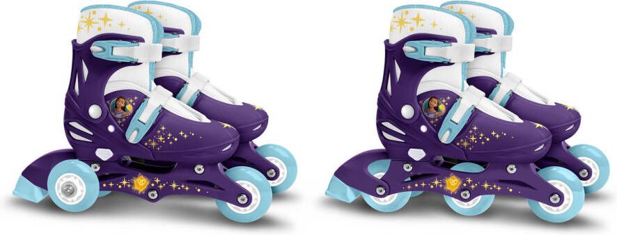 Disney Wish 2 in 1 Tri- & Inline Skates Semi-softboot Paars maat 27-30